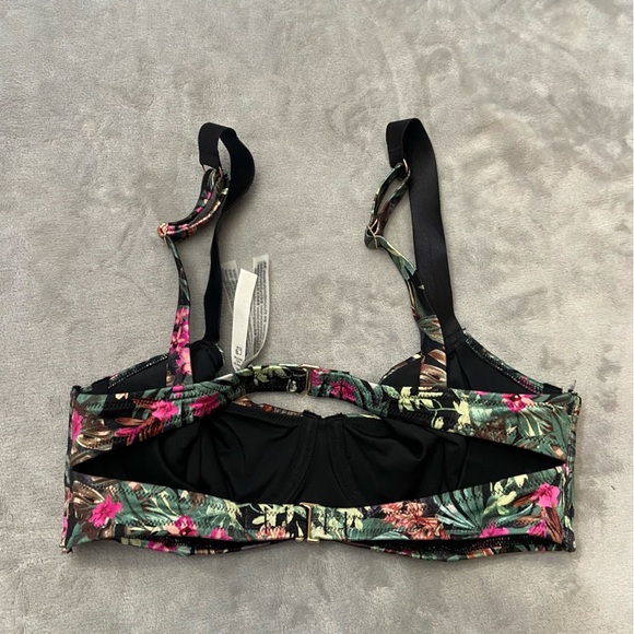 New! Victoria’s Secret Floral Shine Strap Wicked Push Up Bikini Top 4605 - Picture 7 of 8